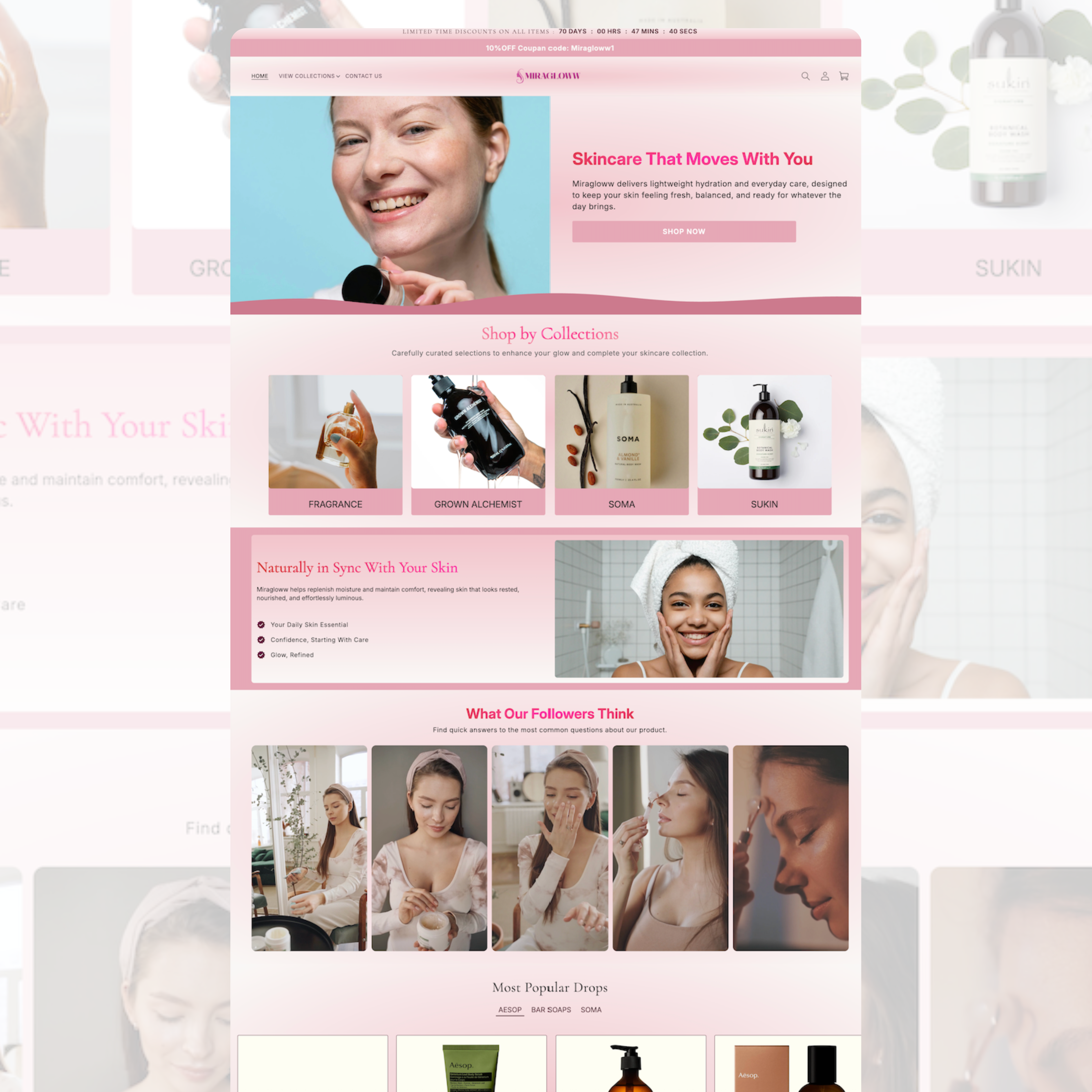 Zenpeak Beauty ecommerce store demo