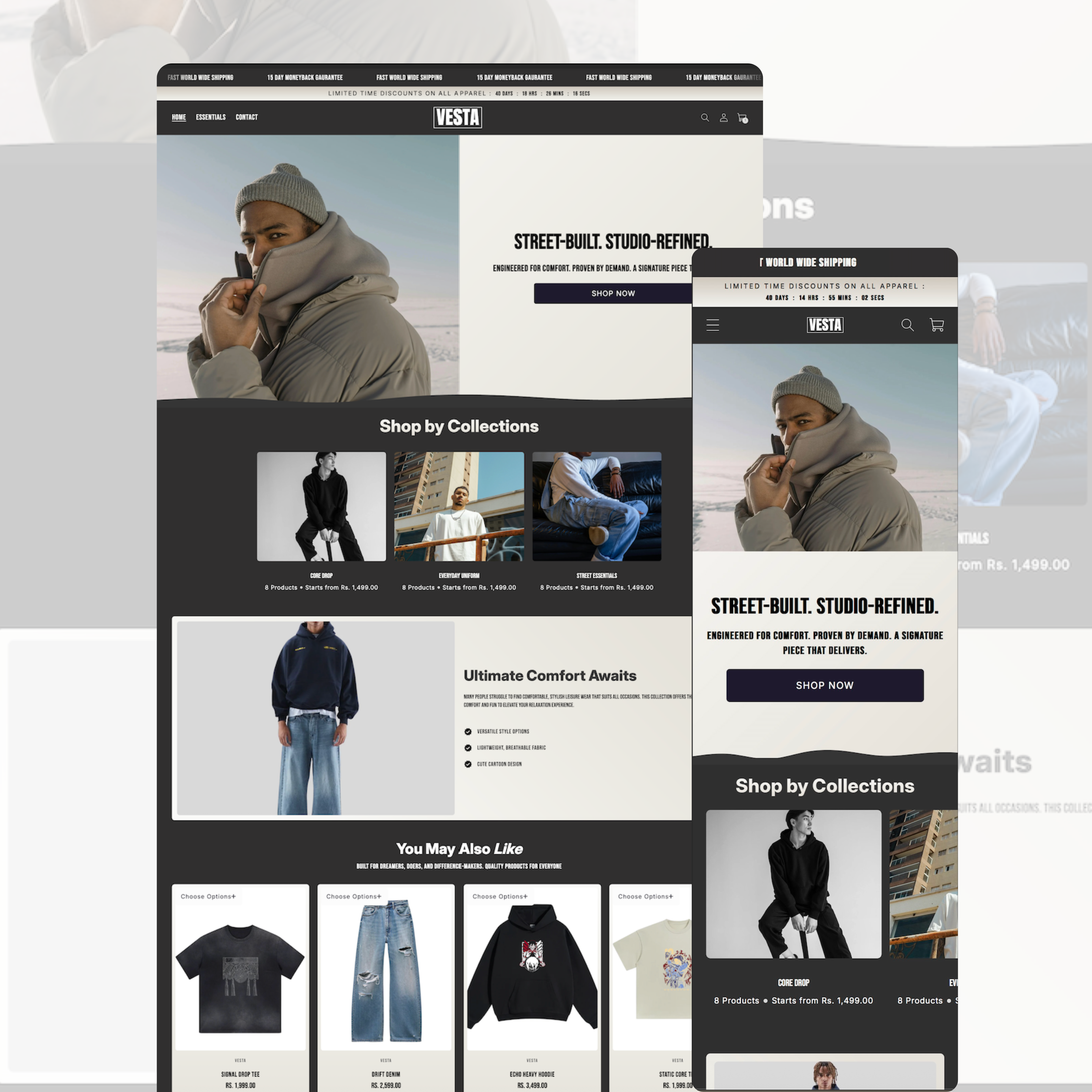 Zenpeak Streetwear ecommerce store demo